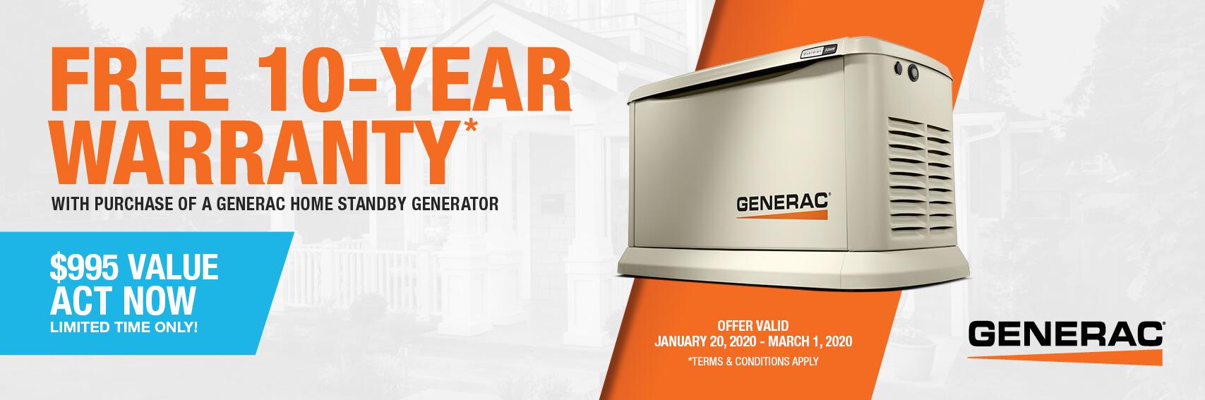 Homestandby Generator Deal | Warranty Offer | Generac Dealer | Calais, ME